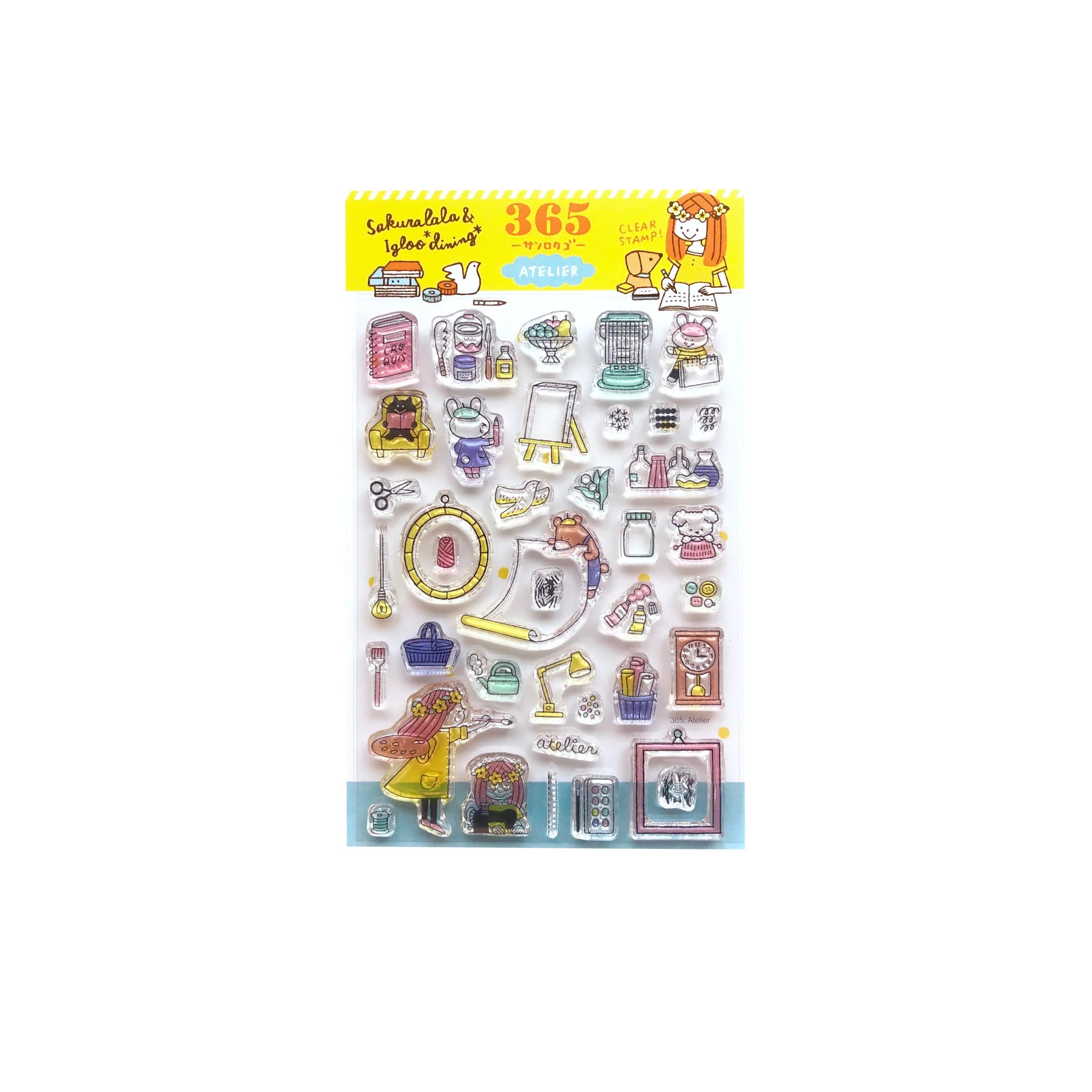 Sakuralala - 365 : Atelier | Clear Stamp Set
