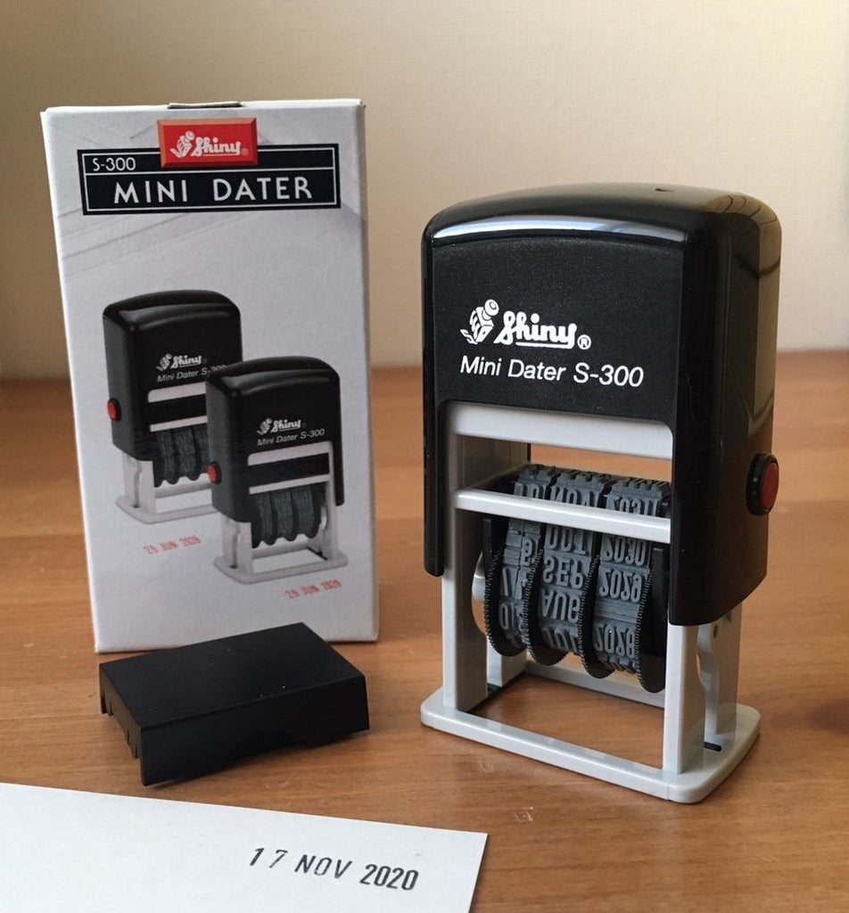 S-300 Mini Date DIY Stamp Shipping Receiving Self-Inking DIY Date Stamp  Self-Inking Scrapbooking