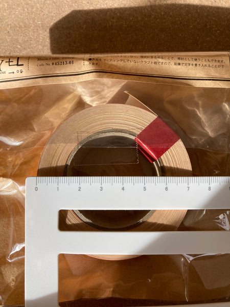 Classiky - Grid 30mm Kraft paper Tape (Red)