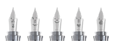 1Pcs Japan PILOT KAKUNO Smile Fountain Pen EF / F / M Transparent Rod  Limited Edition Student Practice